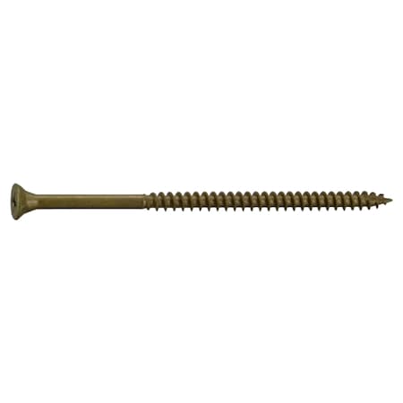 Buildright Deck Screw, #10 x 4 in, Steel, Flat Head, Phillips Drive, 250 PK 53876